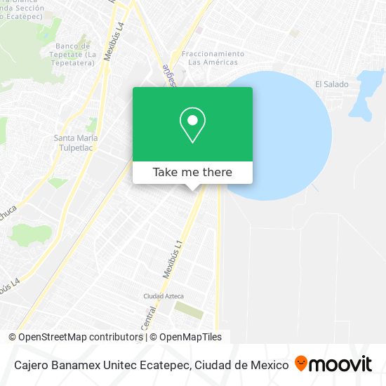 Cajero Banamex Unitec Ecatepec map