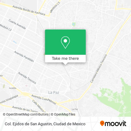 Mapa de Col. Ejidos de San Agustin