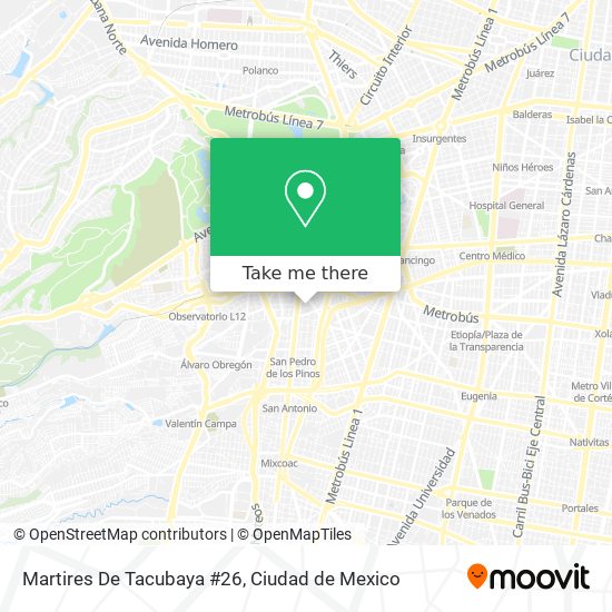Martires De Tacubaya #26 map