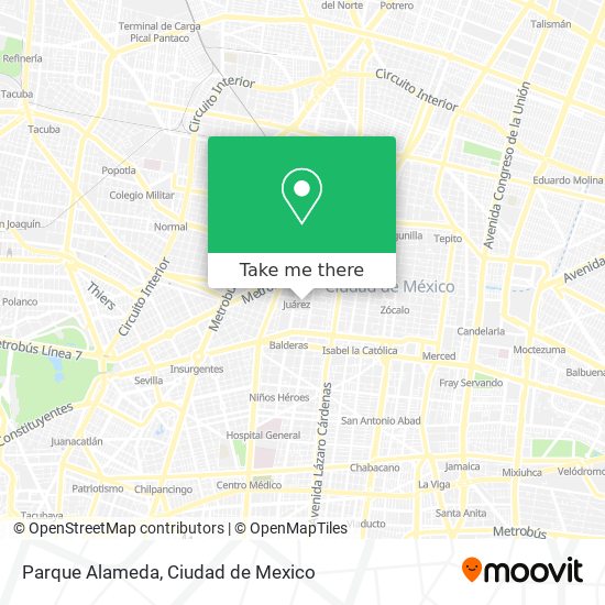 Mapa de Parque Alameda