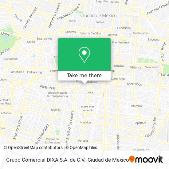 Grupo Comercial DIXA S.A. de C.V. map