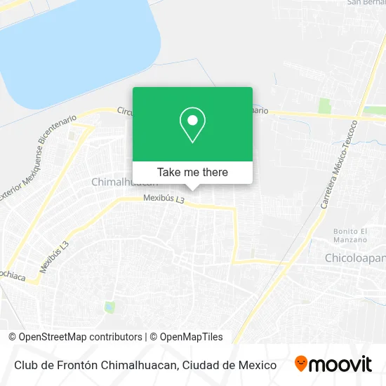 Club de Frontón Chimalhuacan map