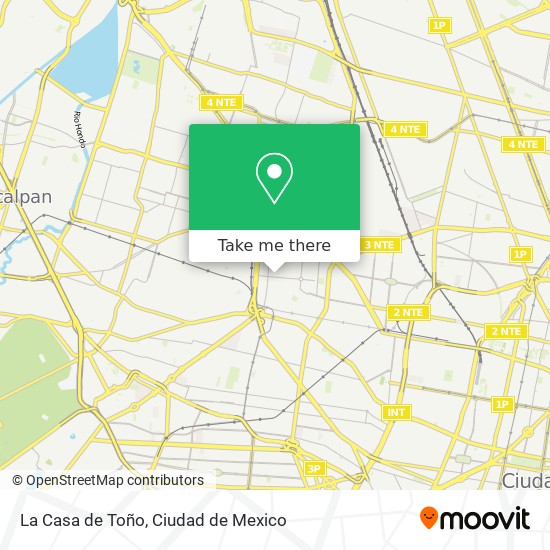 La Casa de Toño map