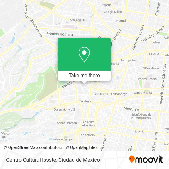 Centro Cultural Issste map