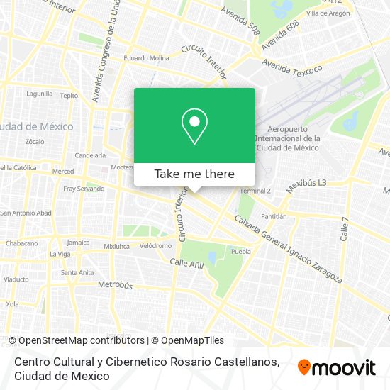 Mapa de Centro Cultural y Cibernetico Rosario Castellanos