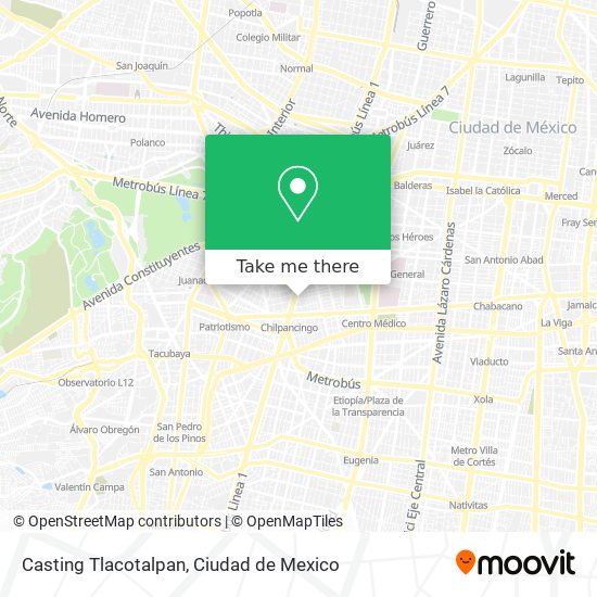 Mapa de Casting Tlacotalpan