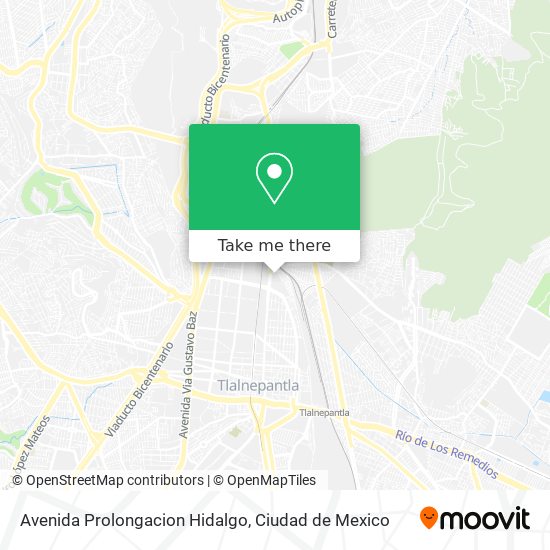 Avenida Prolongacion Hidalgo map