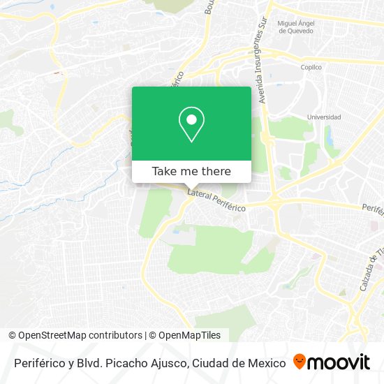 Mapa de Periférico y Blvd. Picacho Ajusco