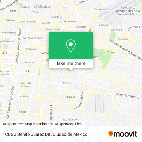 CBSU Benito Juárez DIF map
