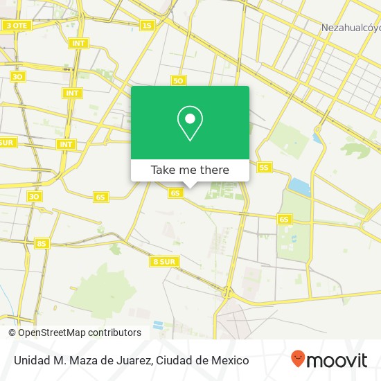 Unidad M. Maza de Juarez map