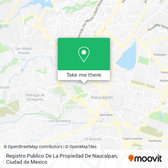 Registro Publico De La Propiedad De Naucalpan map