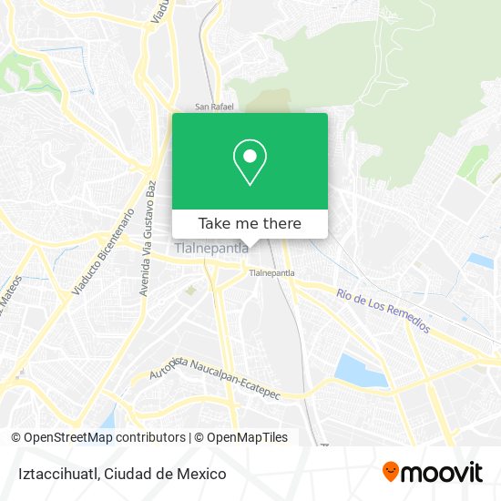 Mapa de Iztaccihuatl