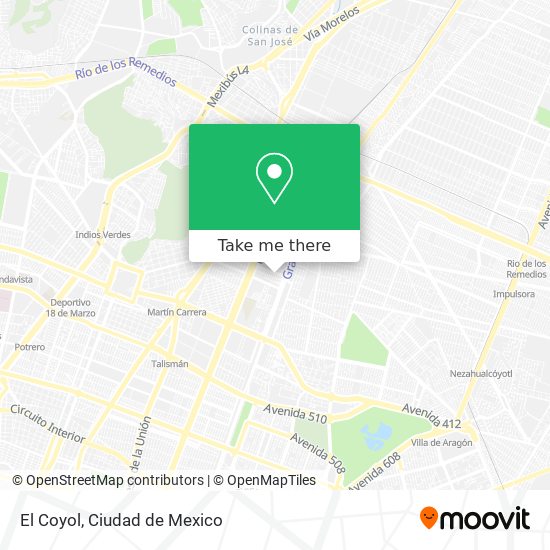 Mapa de El Coyol