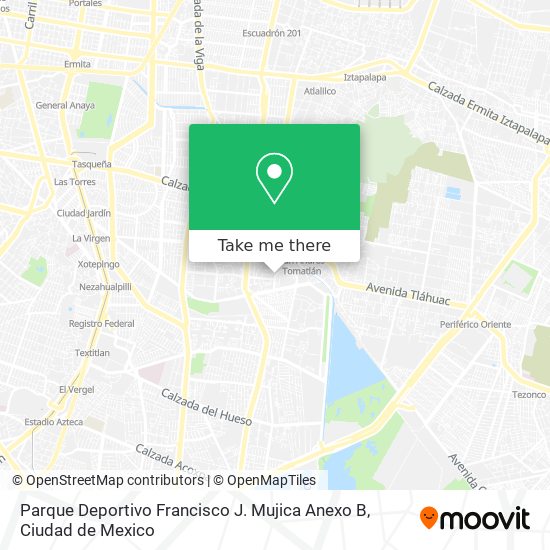 Mapa de Parque Deportivo Francisco J. Mujica Anexo B