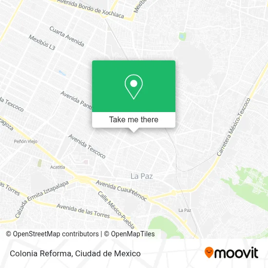 Colonia Reforma map