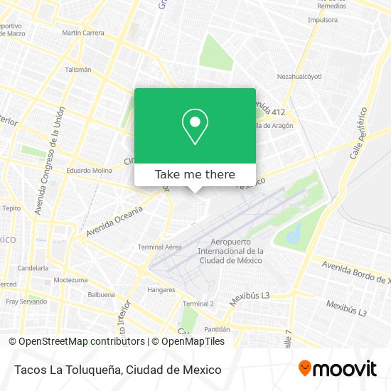 Mapa de Tacos La Toluqueña