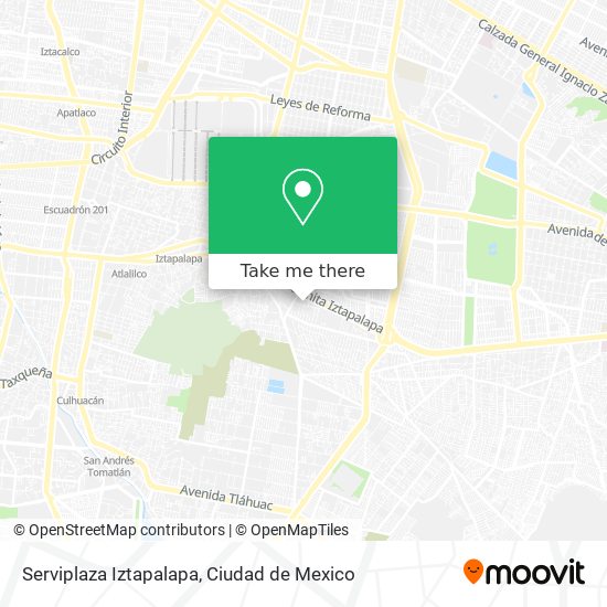Serviplaza Iztapalapa map