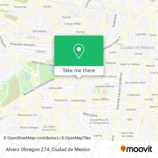 Alvaro Obregon 274 map