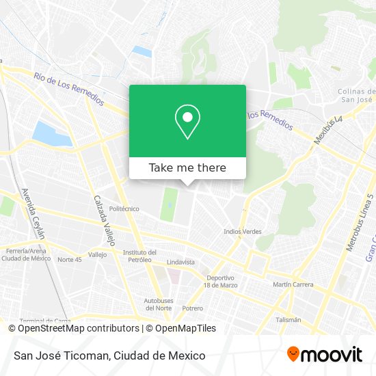 Mapa de San José Ticoman