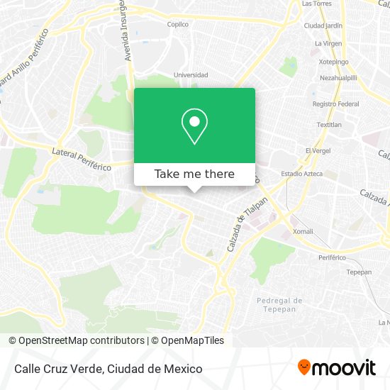 Mapa de Calle Cruz Verde