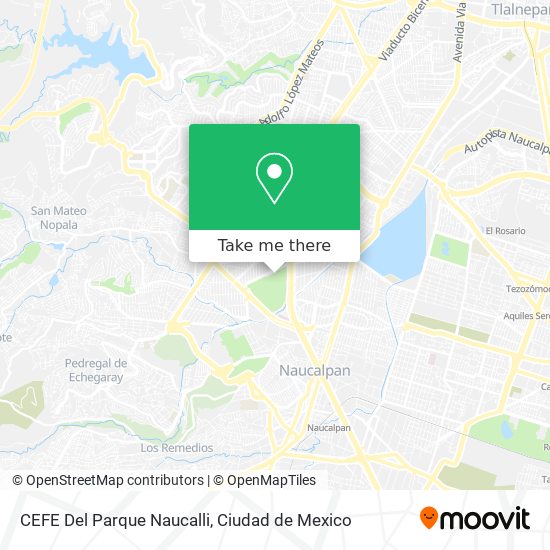 CEFE Del Parque Naucalli map