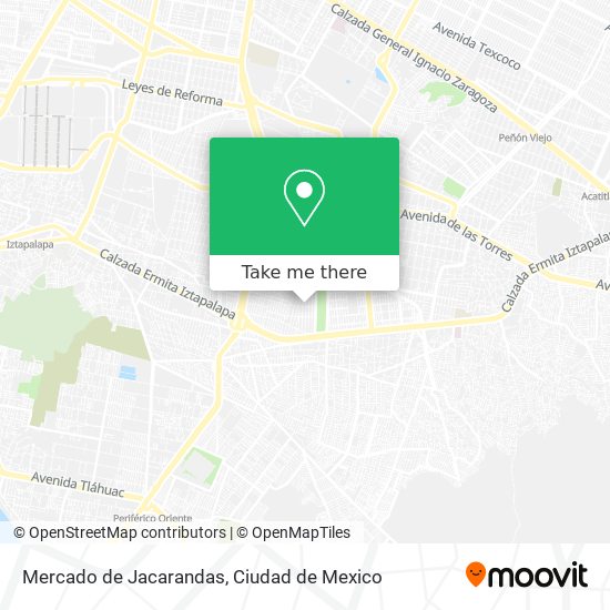 Mercado de Jacarandas map