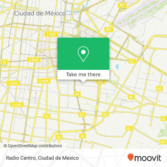 Radio Centro map