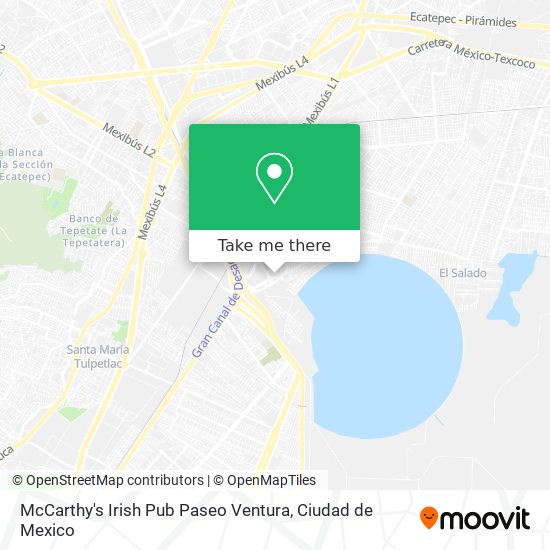 McCarthy's Irish Pub Paseo Ventura map