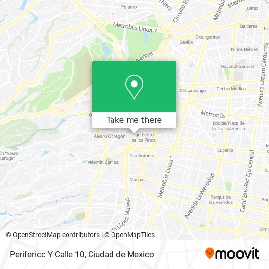 Periferico Y Calle 10 map