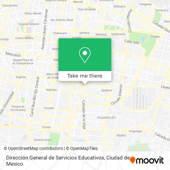 Dirección General de Servicios Educativos map