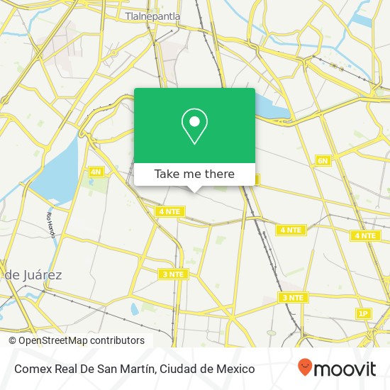 Comex Real De San Martín map