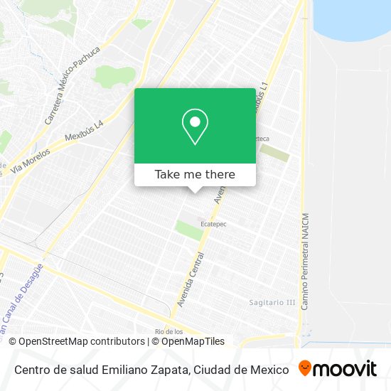 Centro de salud Emiliano Zapata map