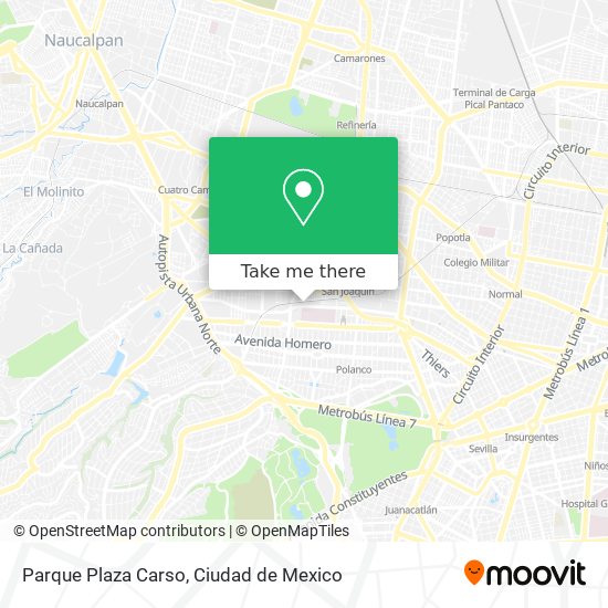 Parque Plaza Carso map