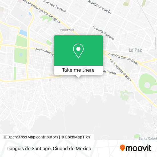 Tianguis de Santiago map