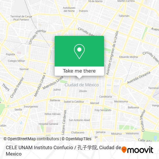 CELE UNAM Instituto Confucio / 孔子学院 map
