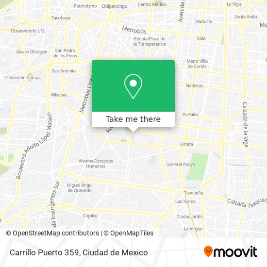 Carrillo Puerto 359 map