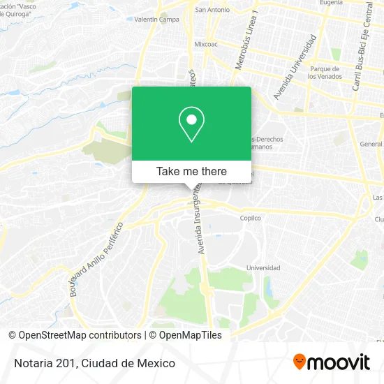Notaria 201 map