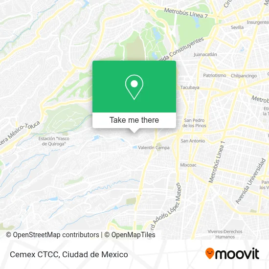 Cemex CTCC map