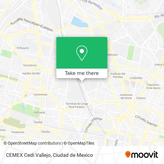 CEMEX Cedi Vallejo map