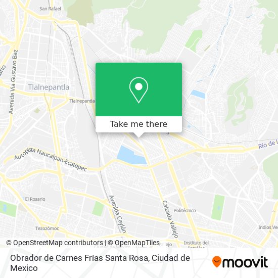 Mapa de Obrador de Carnes Frías Santa Rosa