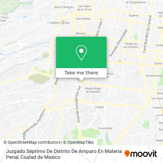 Juzgado Séptimo De Distrito De Amparo En Materia Penal map