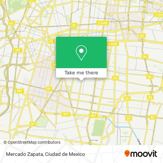 Mercado Zapata map