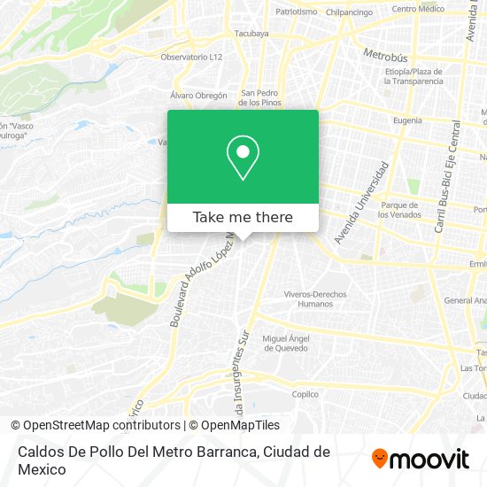 Caldos De Pollo Del Metro Barranca map