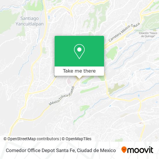 Comedor Office Depot Santa Fe map