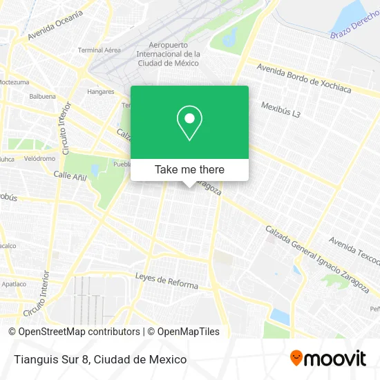 Mapa de Tianguis Sur 8