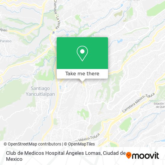 Club de Medicos Hospital Ángeles Lomas map