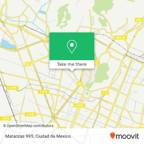 Matanzas 995 map
