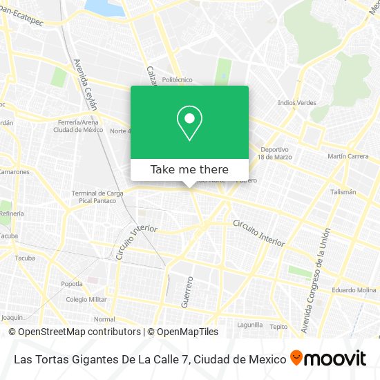 Las Tortas Gigantes De La Calle 7 map