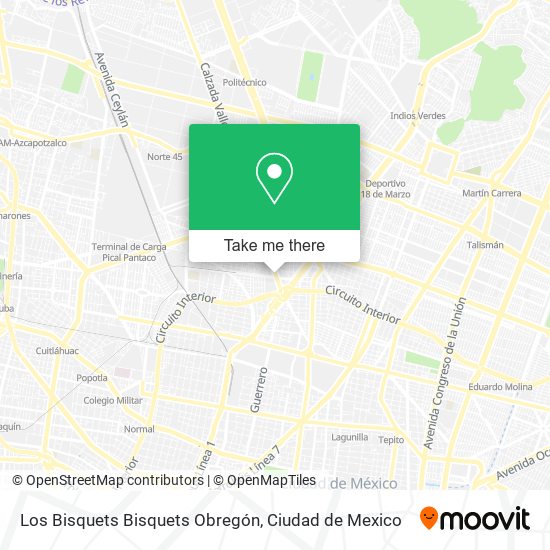 Los Bisquets Bisquets Obregón map