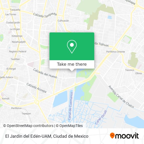 El Jardín del Edén-UAM map